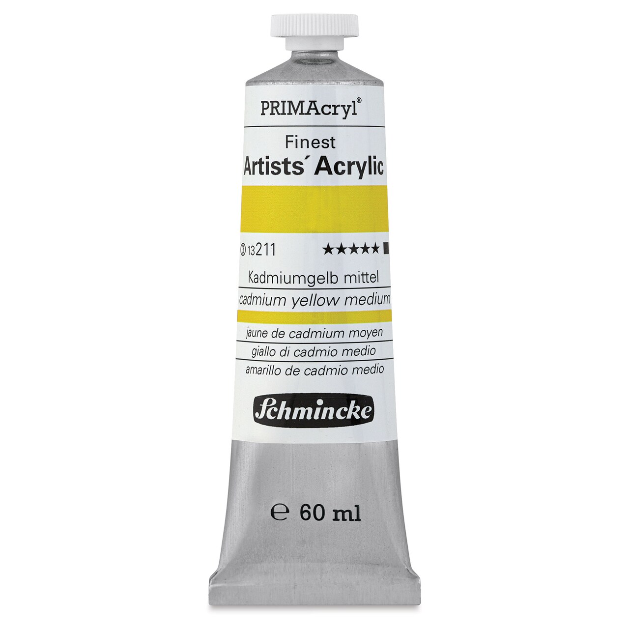 Schmincke Primacryl Finest Artists' Acrylic Paint - Cadmium Yellow Medium, 60 ml
